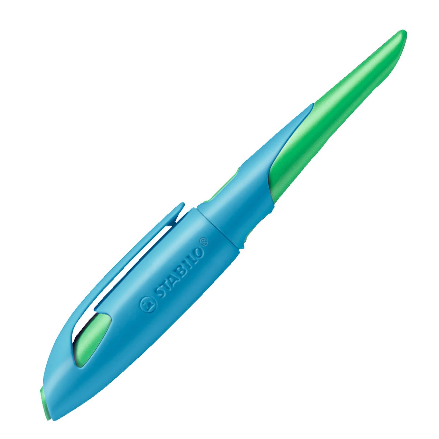 Ergonomischer Schulfüller für Rechtshänder mit Standard-Feder M - EASYbirdy in himmelblau/grasgrün - Einzelstift - inklusive Patrone - Schreibfarbe blau (löschbar) Ergonomischer Schulfüller für Rechtshänder mit Standard-Feder M - EASYbirdy in himmelblau/grasgrün - Einzelstift - inklusive Patrone - Schreibfarbe blau (löschbar)
