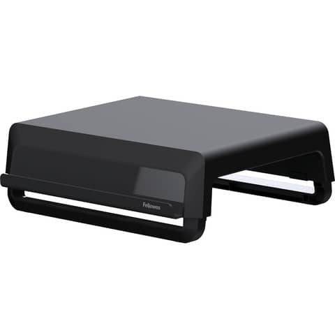 Monitorständer Fellows Breyta 100016560, für 1 Monitor, 35,4 x 8,2-15,1 x 30,4 cm, höhenverstellbar, Kunststoff, schwarz