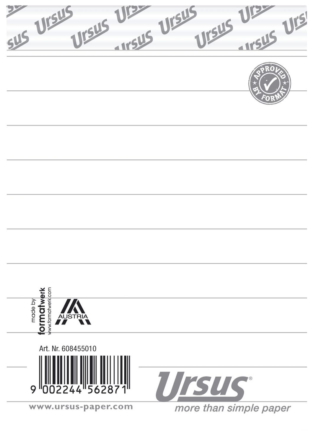 Notizblock - A7, 48 Blatt, 60 g/qm, liniert Notizblock - A7, 48 Blatt, 60 g/qm, liniert