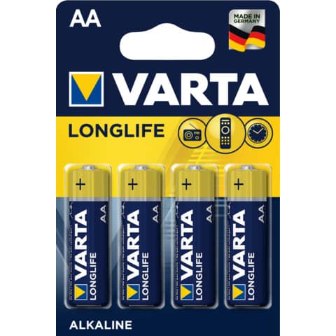 Batterien Varta Longlife Power AA 4106, Mignon, R6, LR06, 1,5 V, 4 Stück Batterien Varta Longlife Power AA 4106, Mignon, R6, LR06, 1,5 V, 4 Stück