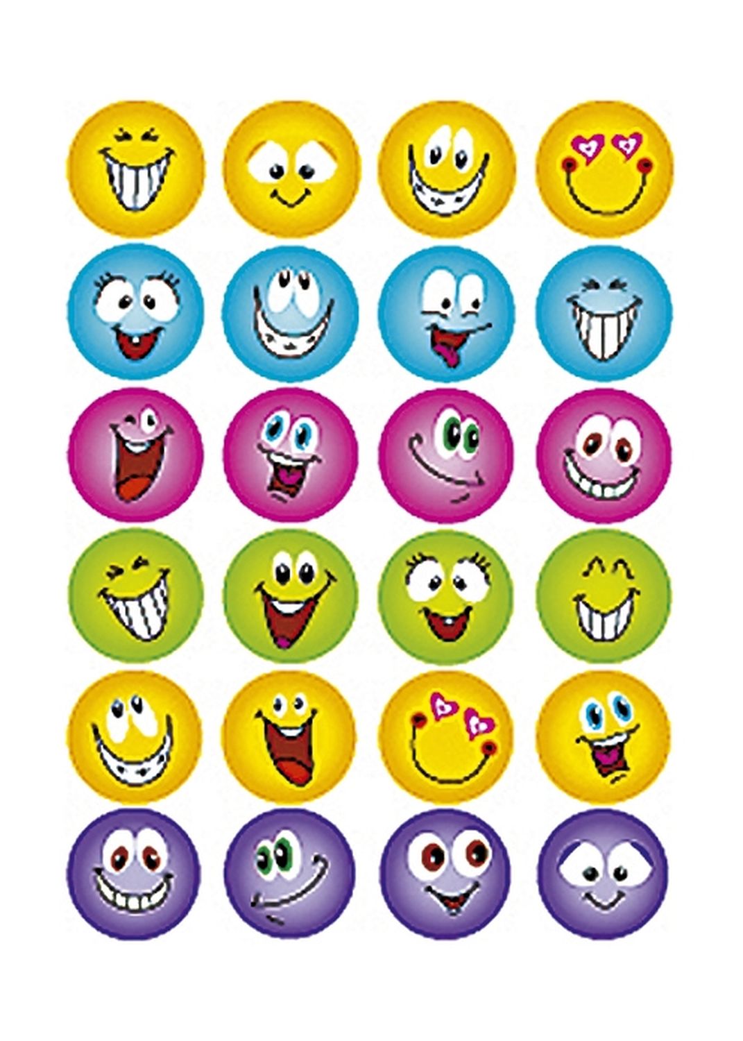 6818 Sticker MAGIC Gesichter, Glitterfolie