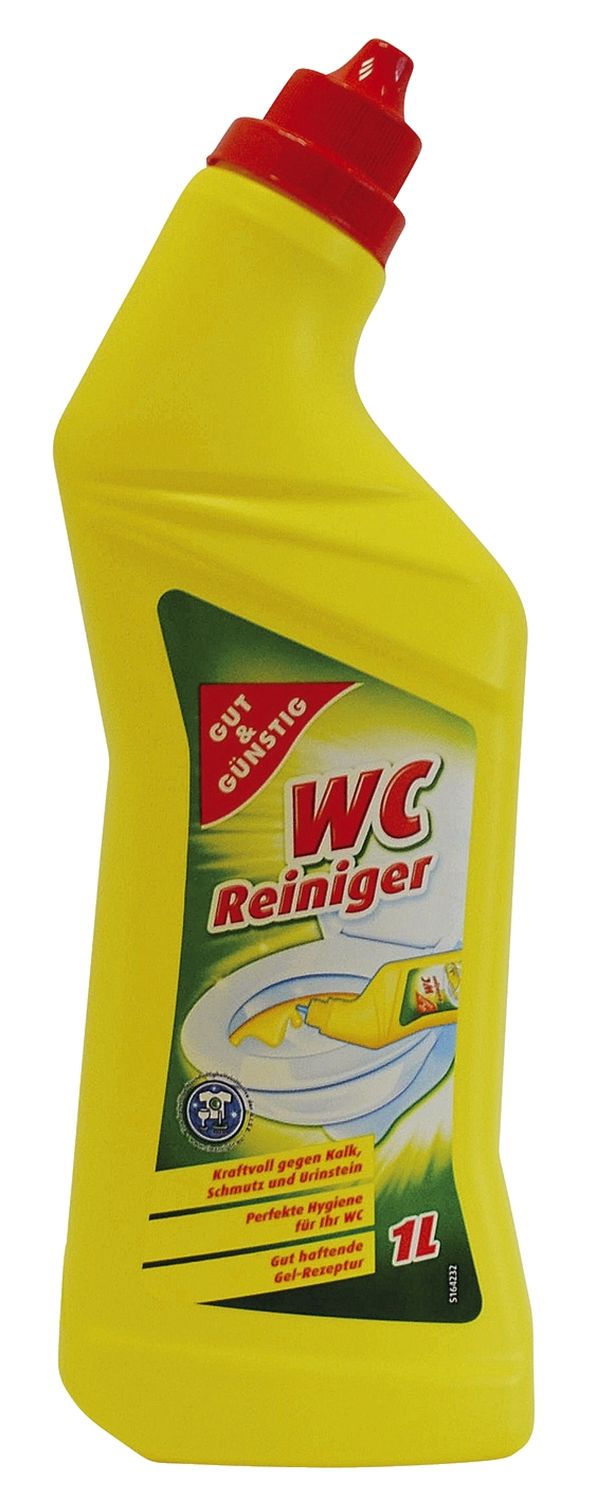Gut & Günstig WC Reiniger - Lemon, 1 Liter Gut & Günstig WC Reiniger - Lemon, 1 Liter