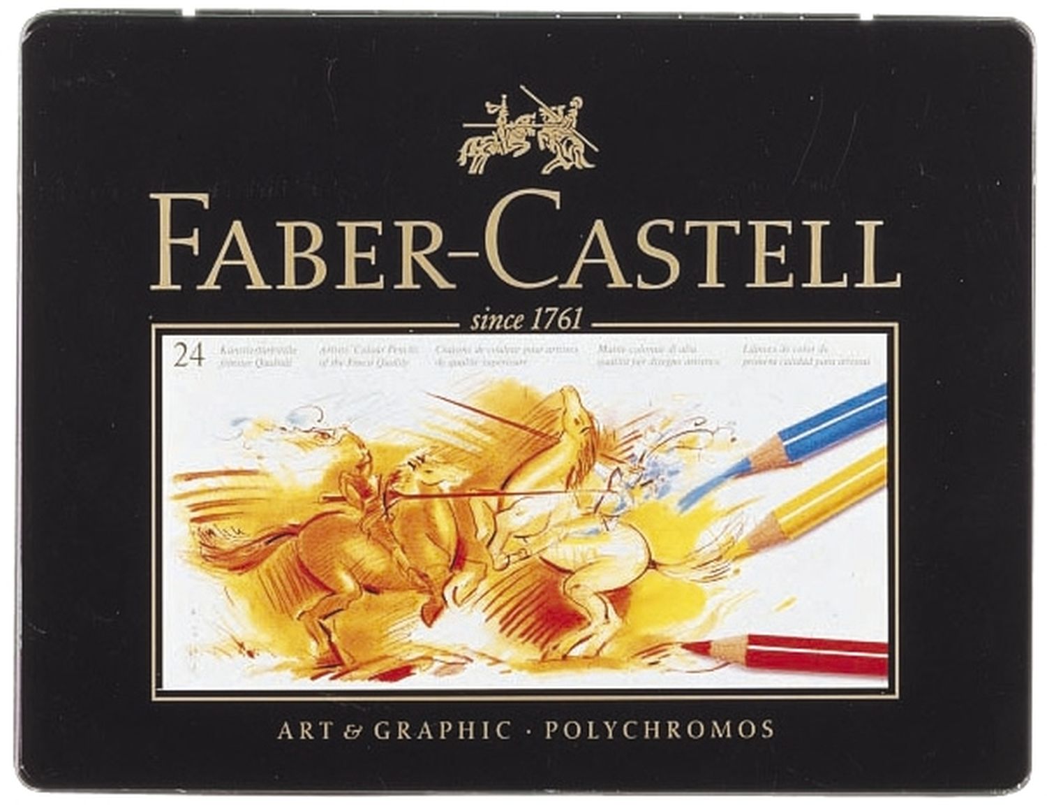 Künstlerfarbstifte POLYCHROMOS®, farbig sortiert im 24er Metalletui Künstlerfarbstifte POLYCHROMOS®, farbig sortiert im 24er Metalletui