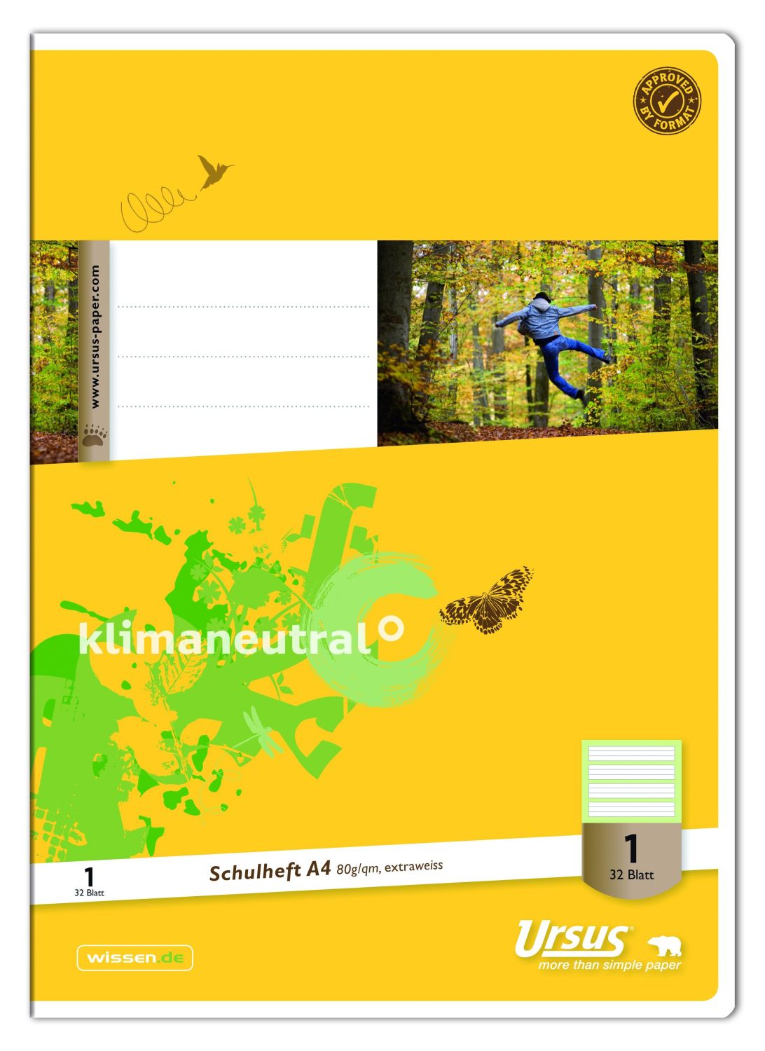 Heft LIN1 - A4, 32 Blatt, 80g/qm, liniert Heft LIN1 - A4, 32 Blatt, 80g/qm, liniert