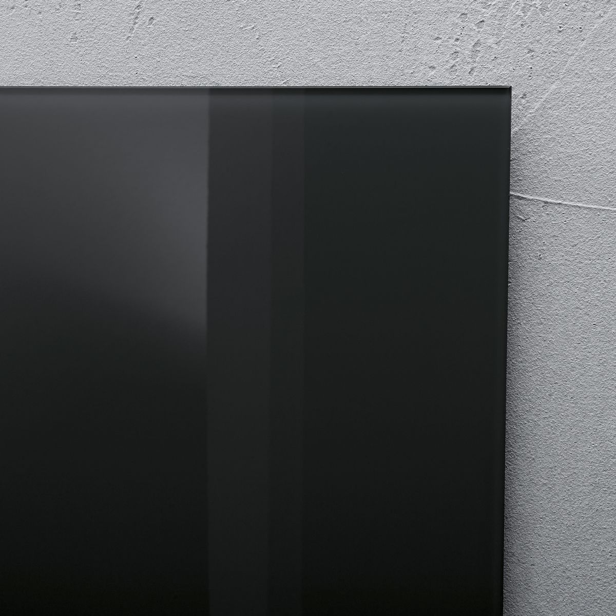 Glas-Magnetboard Artverum - schwarz, 48 x 48 cm