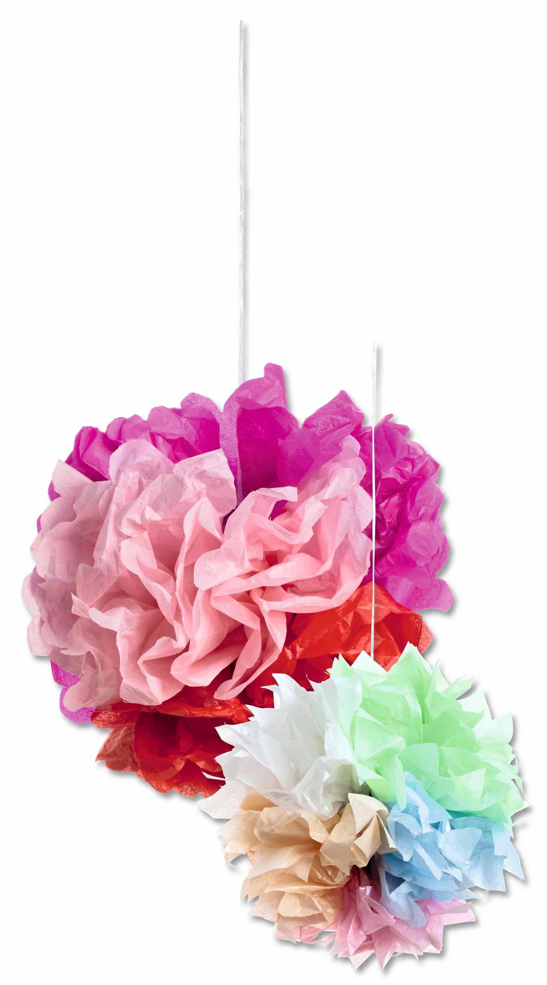 Blumenseide - 50 x 70 cm, 5 Bogen, farbig sortiert Blumenseide - 50 x 70 cm, 5 Bogen, farbig sortiert