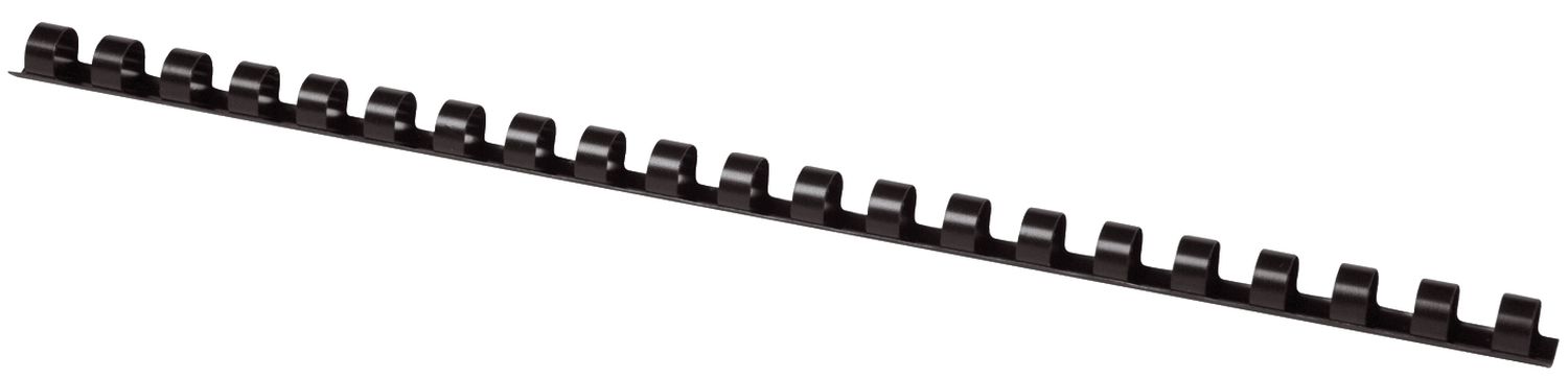 Plastik-Binderücken, 10 mm, für 65 Blatt, schwarz, 100 Stück Plastik-Binderücken, 10 mm, für 65 Blatt, schwarz, 100 Stück