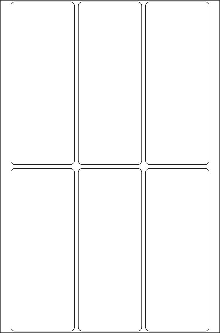 2540 Vielzwecketiketten - weiß, 32x82 mm, matt, 192 Stück