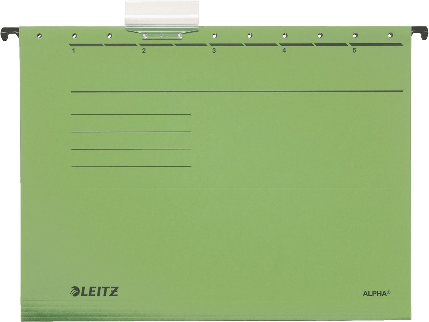 Hängemappe Leitz ALPHA® 1985-00-55, DIN A4, Recyclingkarton 225 g, grün