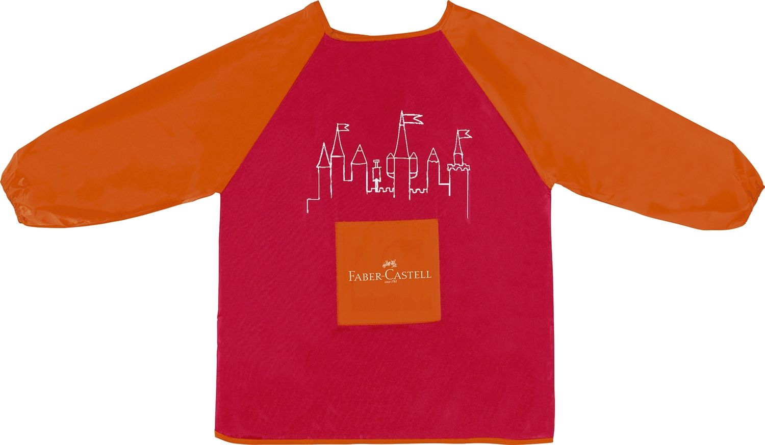 Malschürze  rot/orange