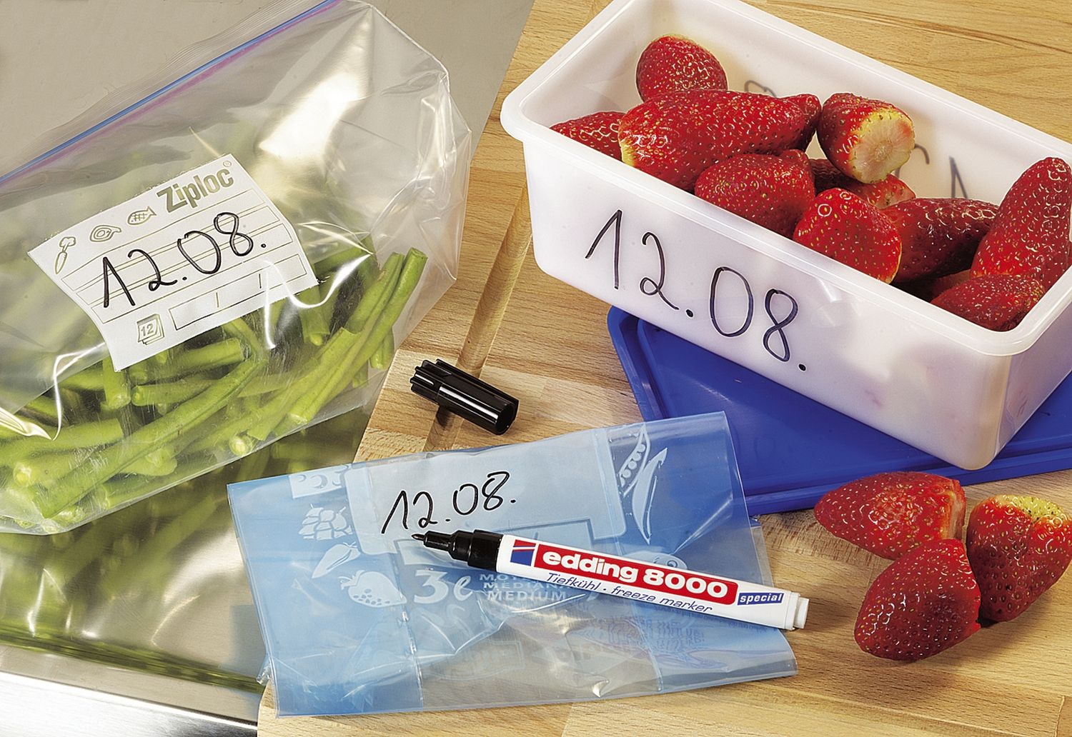 8000 Tiefkühlmarker - 1 mm, schwarz, Blisterpackung 8000 Tiefkühlmarker - 1 mm, schwarz, Blisterpackung