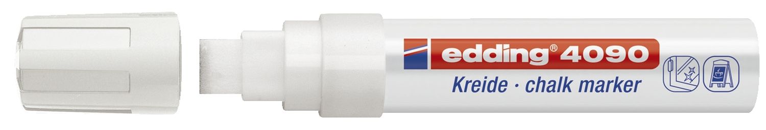 4090 Kreidemarker - 4 - 15 mm, weiß 4090 Kreidemarker - 4 - 15 mm, weiß