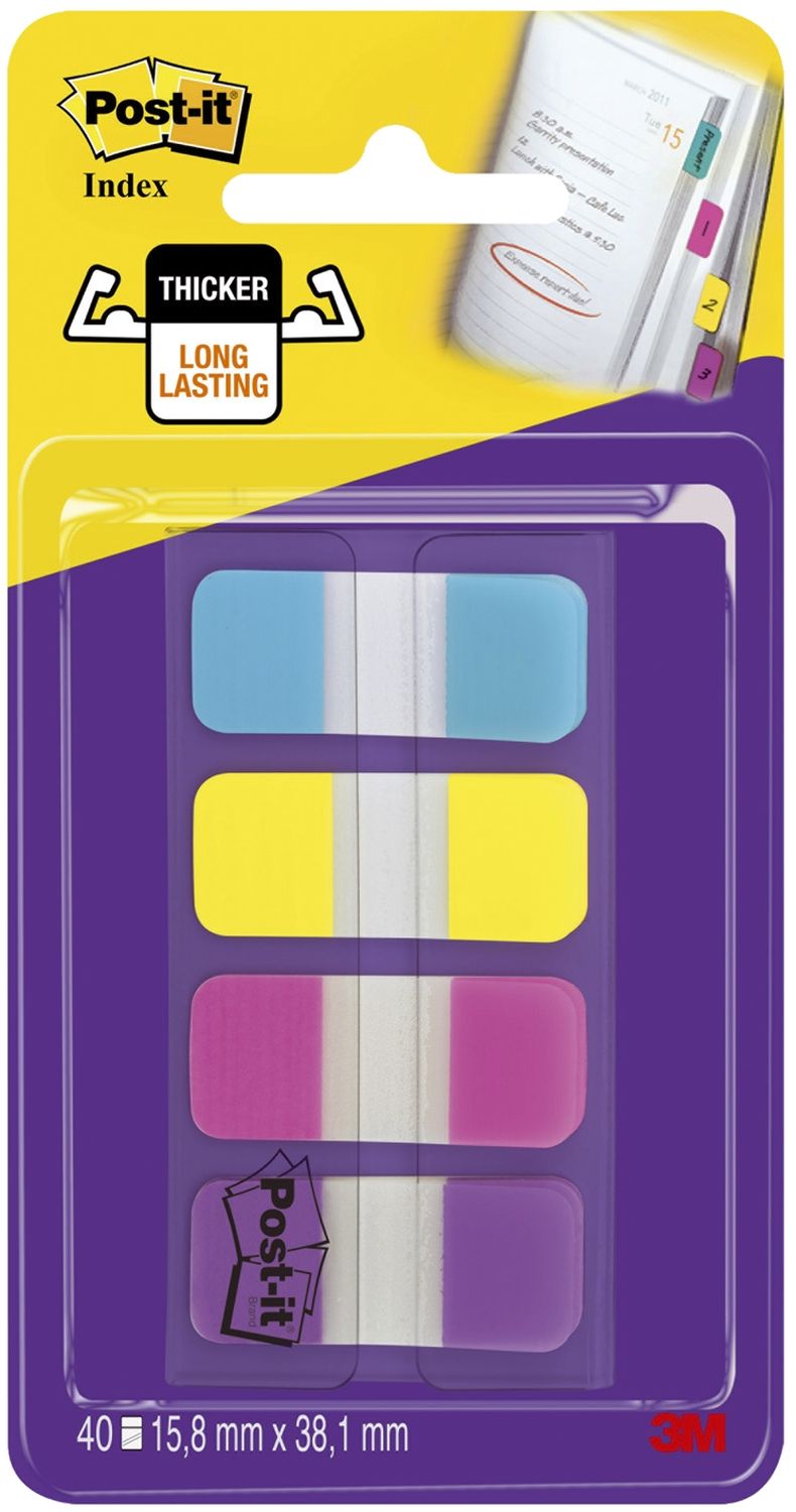 Index STRONG - 16 x 38 mm, sortiert, 4x 10 Streifen