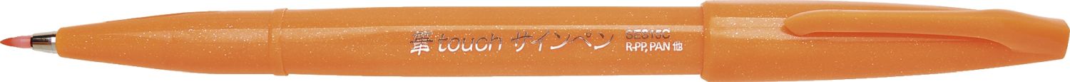 Kalligrafiestift Sign Pen Brush - Pinselspitze, orange