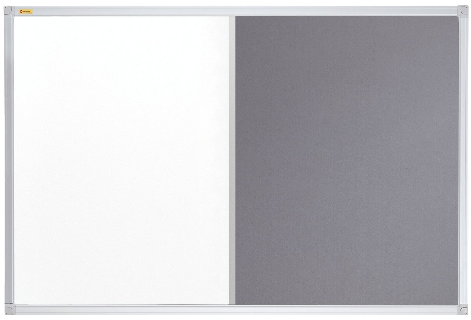 Kombitafel X-tra!Line® - 120 x 90 cm, Schreib- und Filztafel, grau Kombitafel X-tra!Line® - 120 x 90 cm, Schreib- und Filztafel, grau