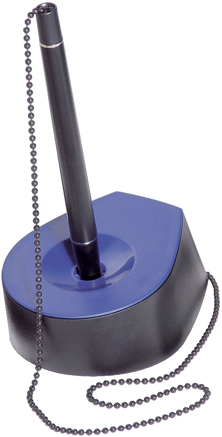Kugelschreiberständer SALSA - Kette, schwarz-blau Kugelschreiberständer SALSA - Kette, schwarz-blau