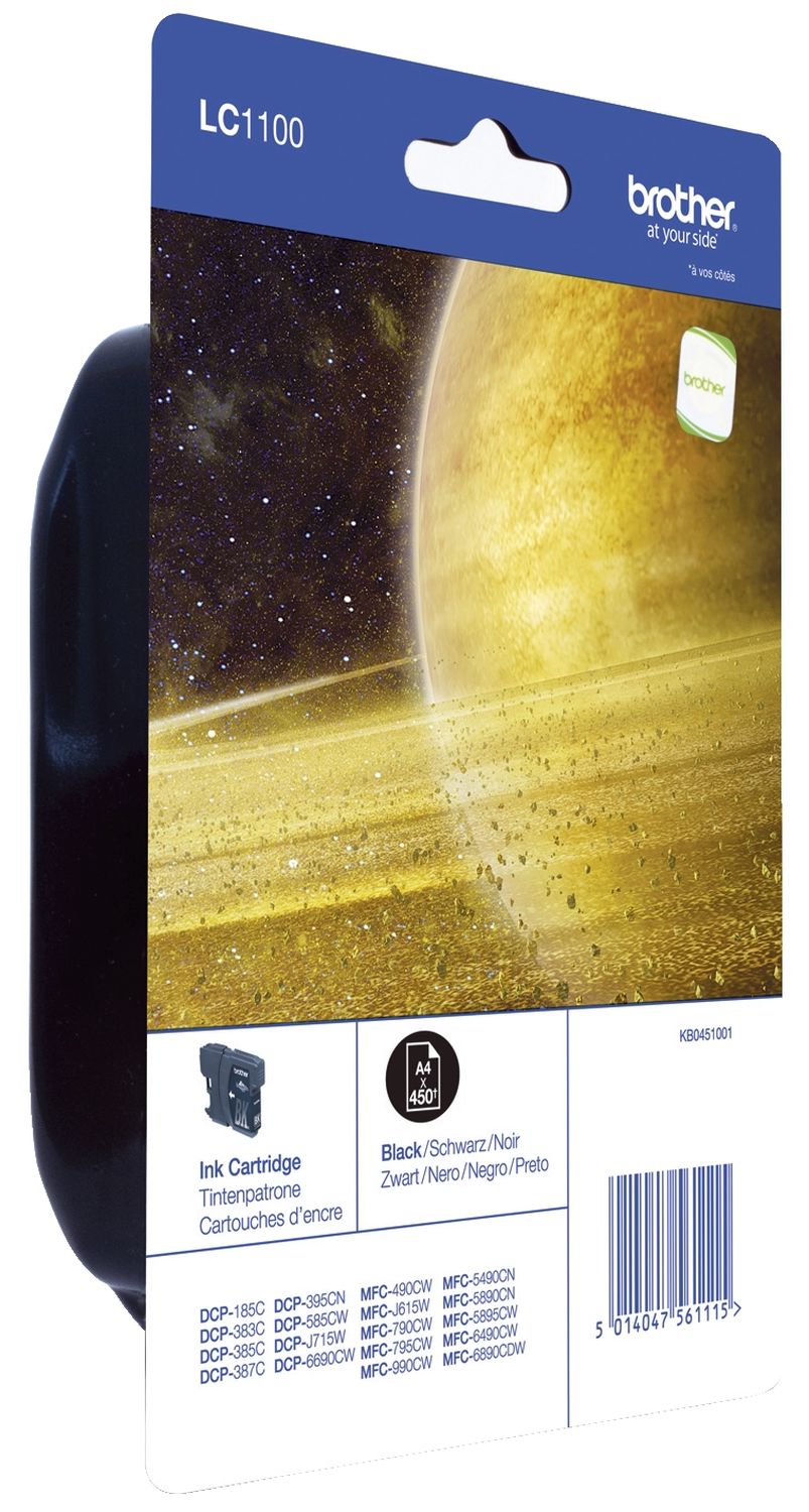 Original Brother Tintenpatrone schwarz (LC-1100BK)