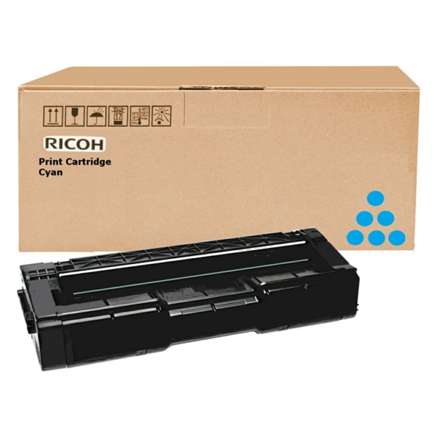 Original Ricoh Toner cyan High-Capacity (406480,407637,RHC310HEC,TYPESPC310HE)
