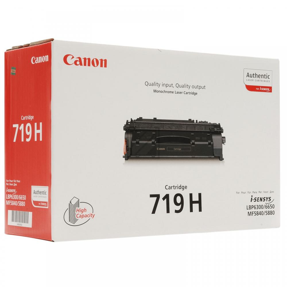 Originaltoner Canon 719H (3480B012), ca. 6.400 Seiten, schwarz