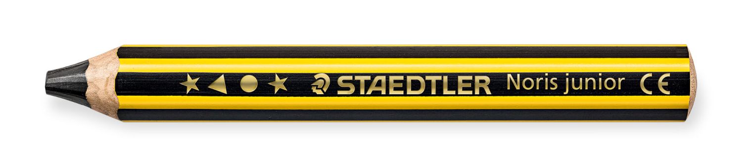 Noris® Bleistift junior - 2B, gelb-schwarz Noris® Bleistift junior - 2B, gelb-schwarz