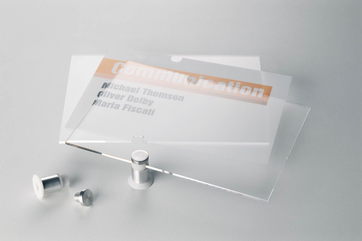Türschild CRYSTAL SIGN, 210 x 148 mm, transparent Türschild CRYSTAL SIGN, 210 x 148 mm, transparent