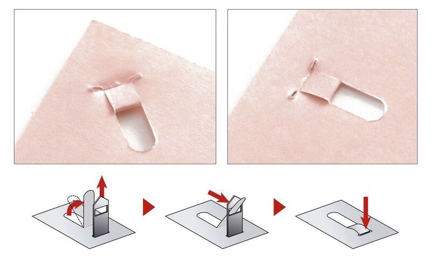 Heftgerät Plus Japan 31148, Klammerlos, Heftleistung 5 Blatt, pink Heftgerät Plus Japan 31148, Klammerlos, Heftleistung 5 Blatt, pink