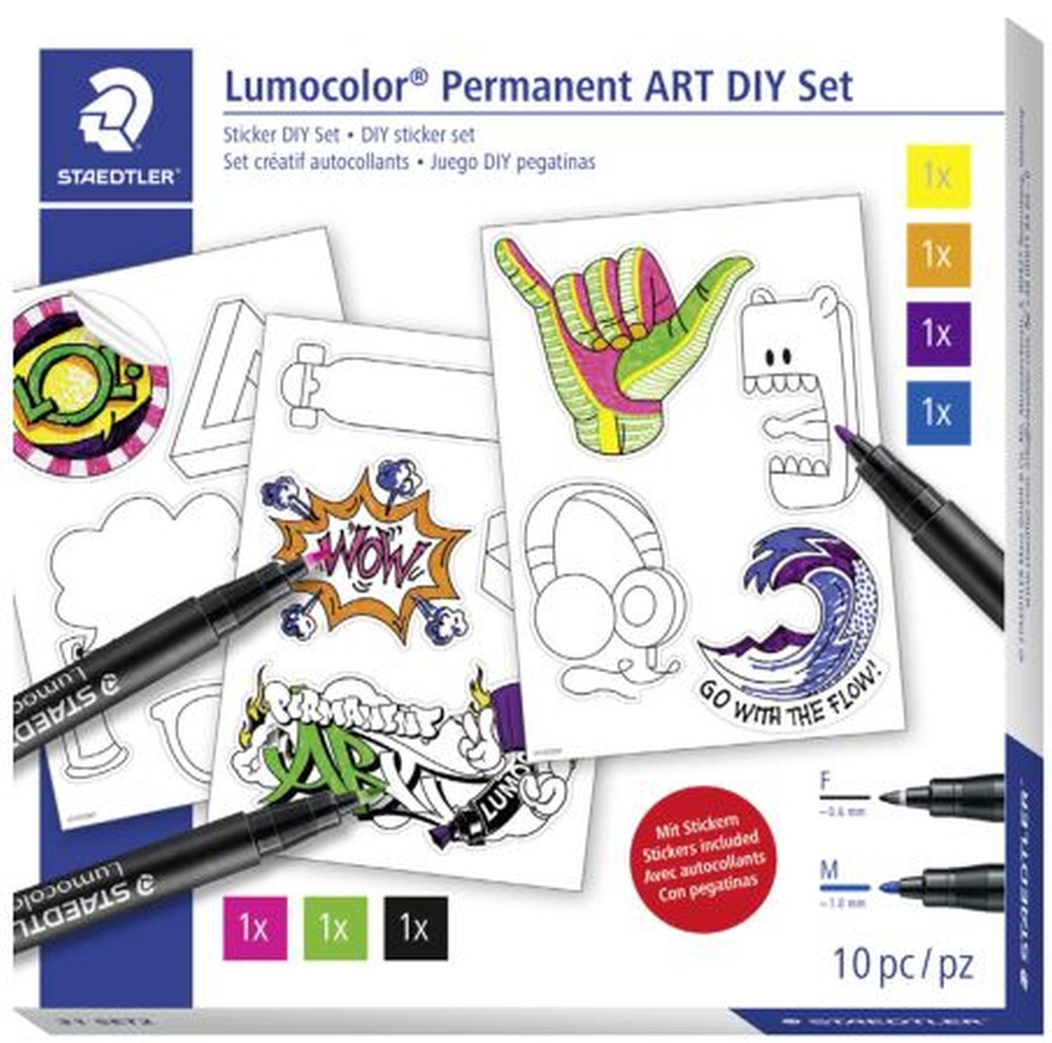 Lumocolor® Universalstifte DIY Set - Sticker