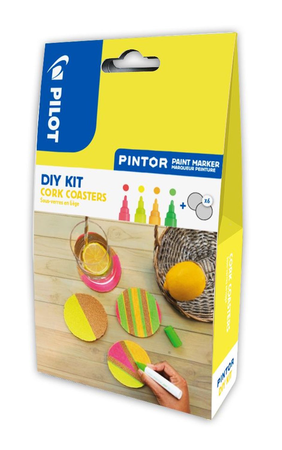 Kreativmarkerset Pintor DIY Kork Untersetzer - 10 tlg.Pintor M