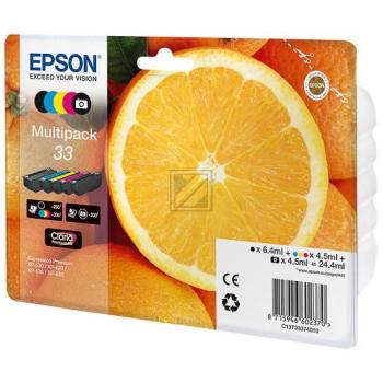 Original Epson Tintenpatrone MultiPack Bk,C,M,Y,PBK EasyMail (C13T33374011,33,T3337,T33374011)