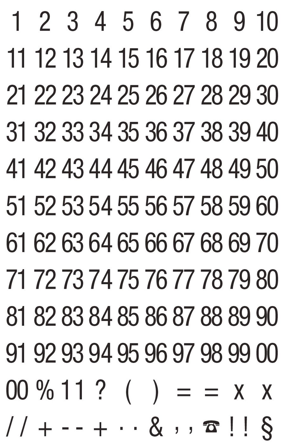 3721 Zahlen-Etiketten - 0-99, 6,5 mm, schwarz, selbstklebend, witterungsbeständig, 250 Etiketten 3721 Zahlen-Etiketten - 0-99, 6,5 mm, schwarz, selbstklebend, witterungsbeständig, 250 Etiketten