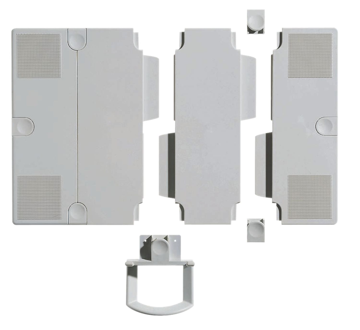 Erweiterungsplatten-Set für Telefonschenkarm - lichtgrau Erweiterungsplatten-Set für Telefonschenkarm - lichtgrau