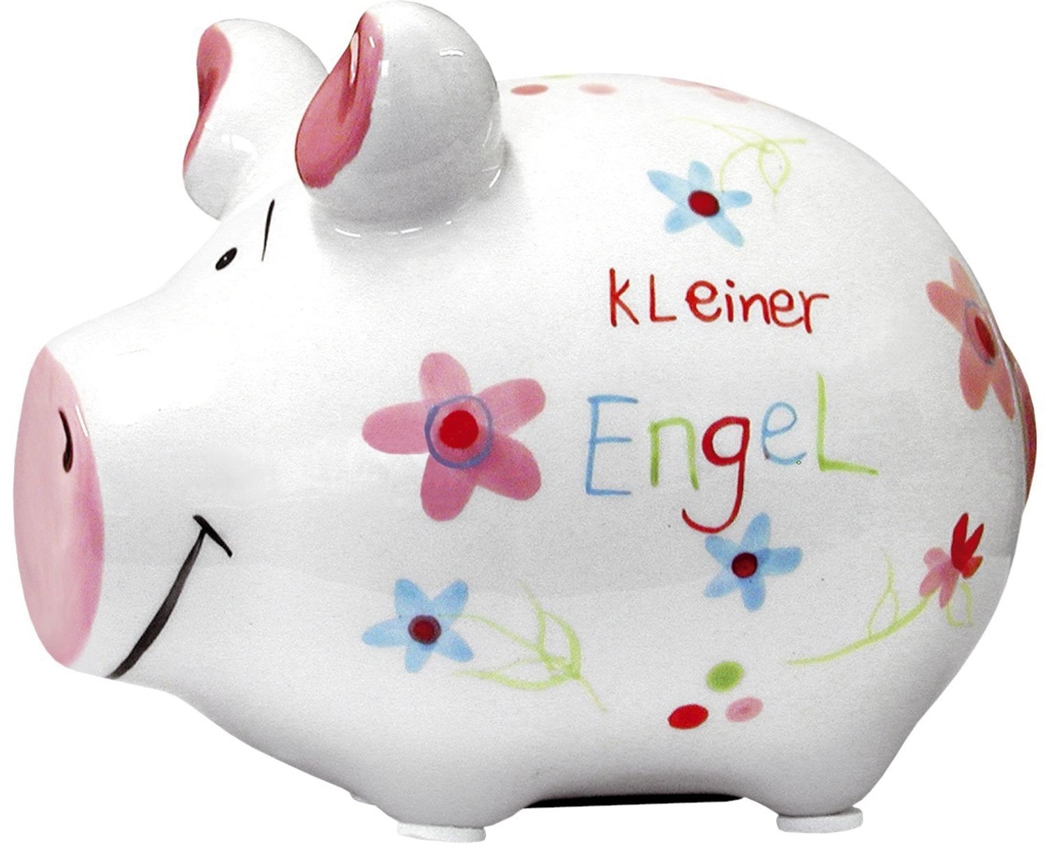 Spardose Schwein "Mein kleiner Engel" - Keramik, klein