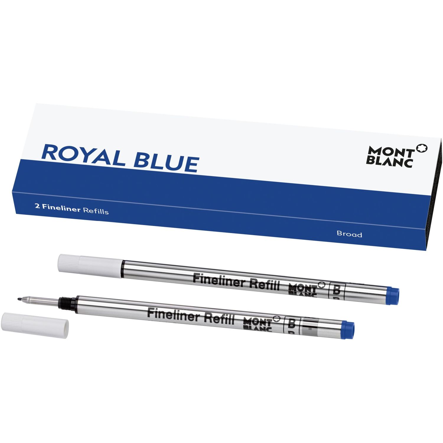 Feinlinermine - B, 2 Stück, royal blue