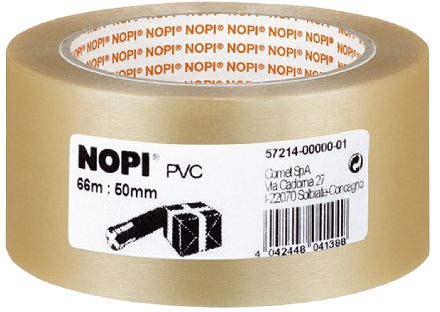 Verpackungsklebeband PVC - 50 mm x 66 m, transparent