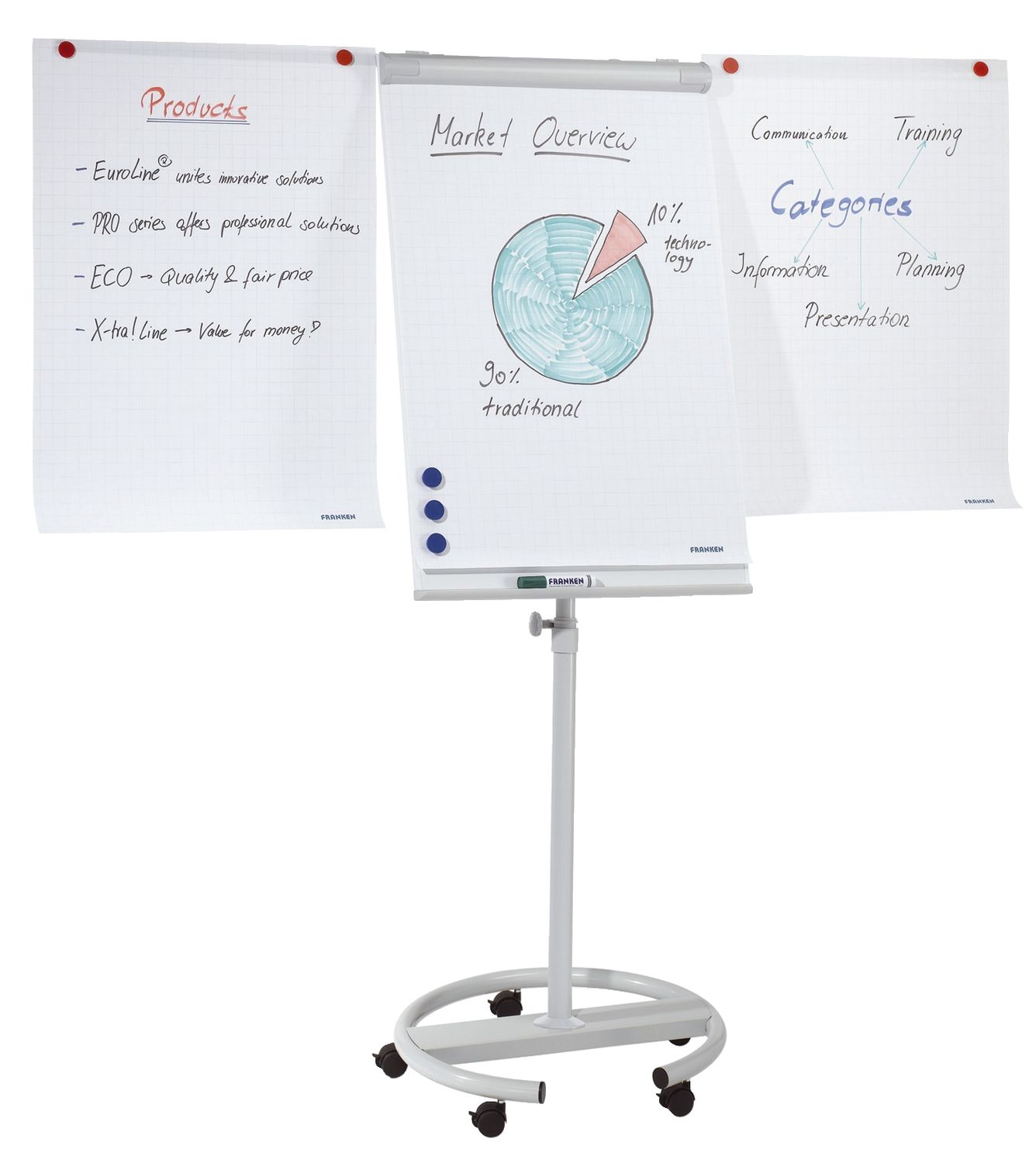 Flipchart Mobil - 68 x 105 cm Flipchart Mobil - 68 x 105 cm