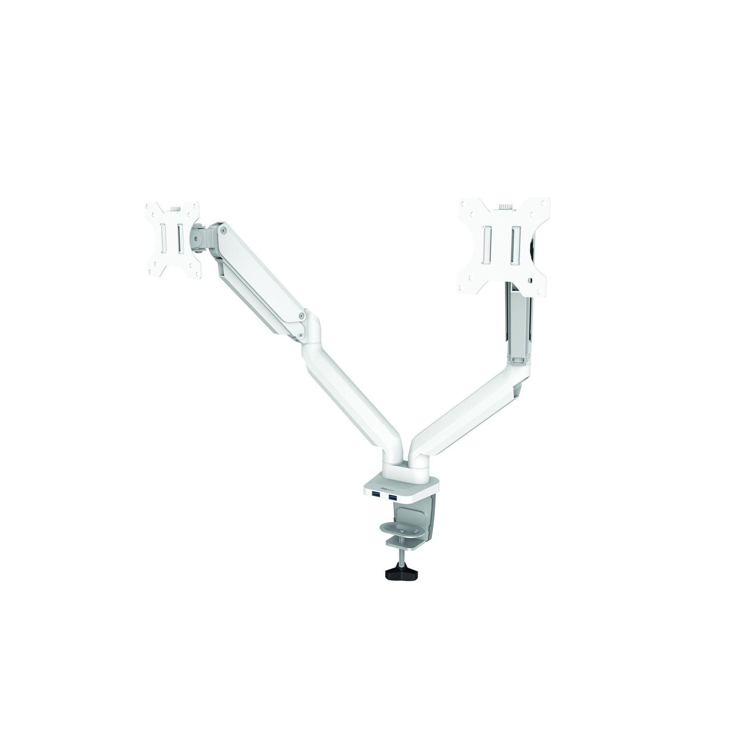 Platinum Series Doppelmonitorarm weiss