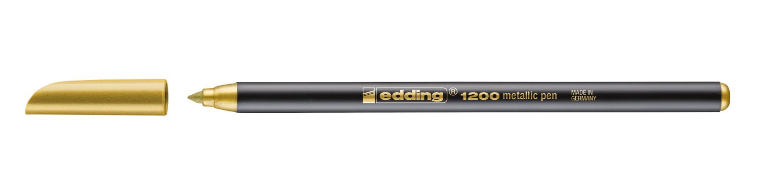 1200 Fasermaler metallic colourpen - 1 - 3 mm, gold