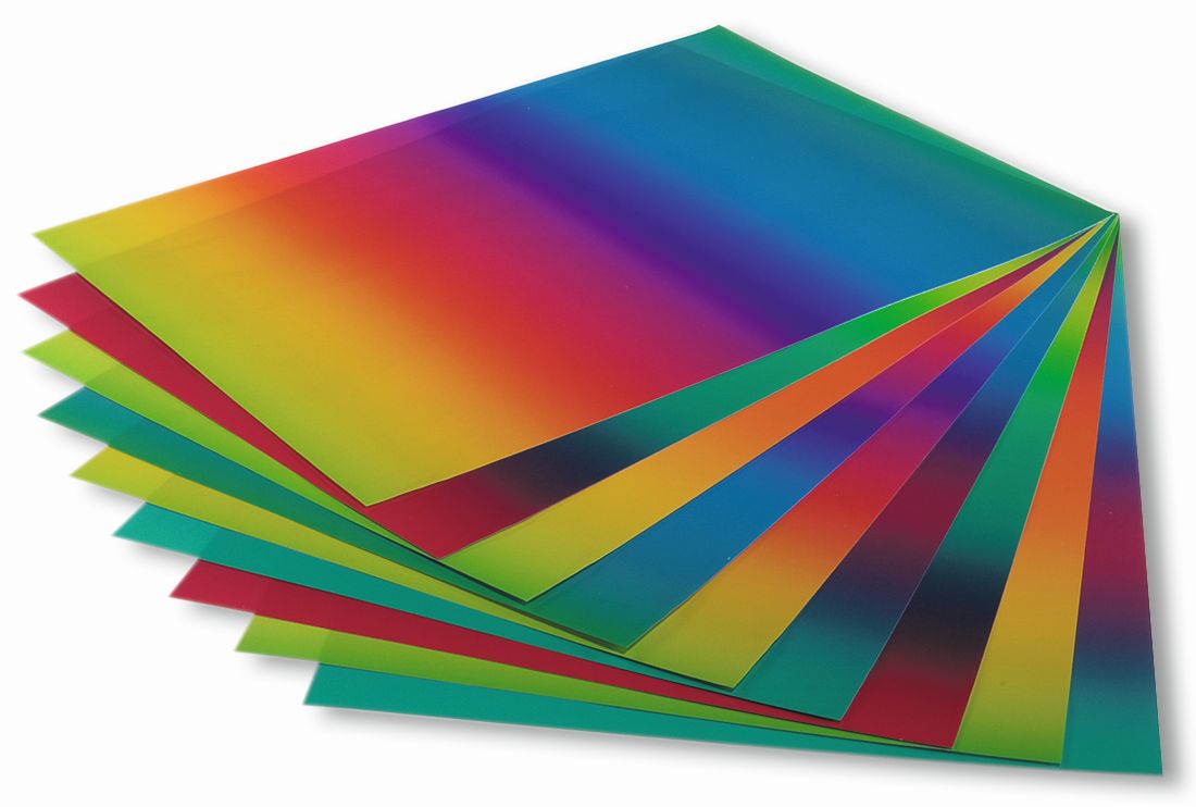 Regenbogenpapier -  22,5 x 32 cm, 10 Blatt