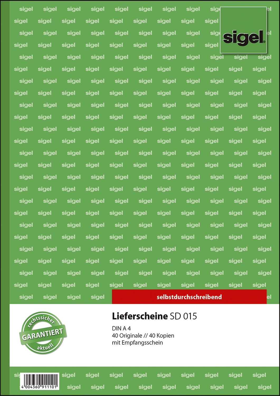 Lieferscheine mit Empfangsschein - A4, 1. und 2. Blatt bedruckt, SD, MP, 2 x 40 Blatt Lieferscheine mit Empfangsschein - A4, 1. und 2. Blatt bedruckt, SD, MP, 2 x 40 Blatt