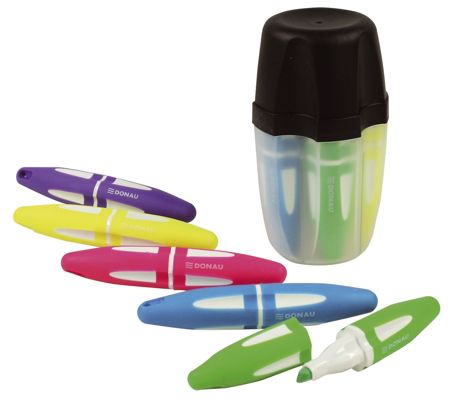 Textmarker - Dose mit 5 Farben sortiert Textmarker - Dose mit 5 Farben sortiert