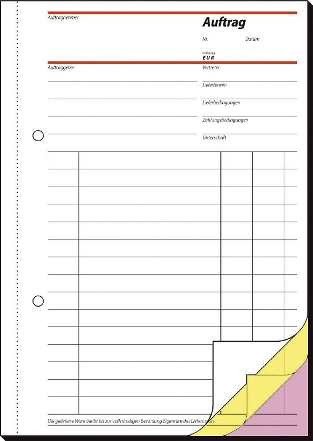Aufträge - A5, 1., 2. und 3. Blatt bedruckt, SD, MP, 3 x 40 Blatt Aufträge - A5, 1., 2. und 3. Blatt bedruckt, SD, MP, 3 x 40 Blatt