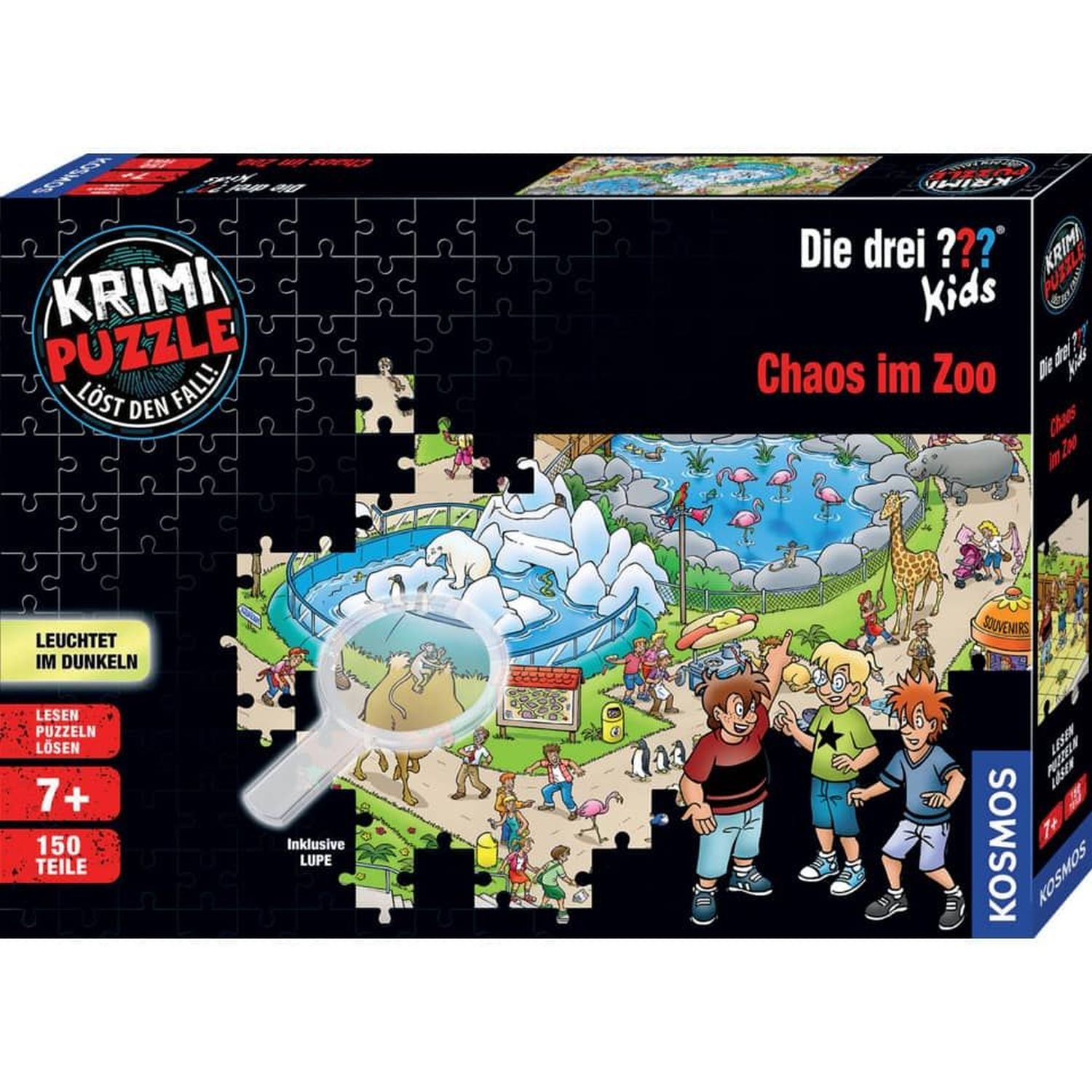 Krimi Puzzle: Die drei ??? Kids - Chaos im Zoo Krimi Puzzle: Die drei ??? Kids - Chaos im Zoo
