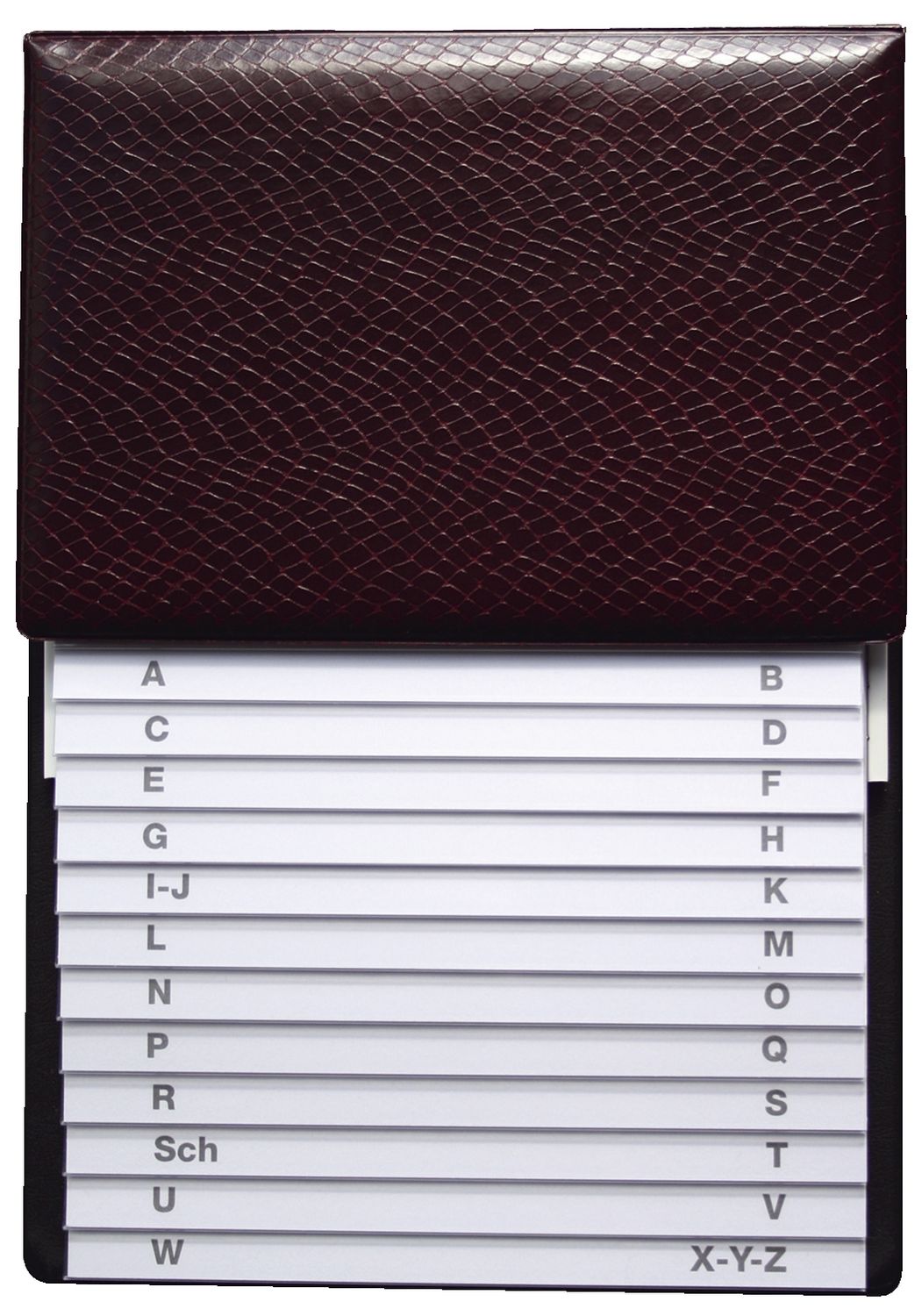 Telefon-Klappregister - weinrot, 160 x 230 mm Telefon-Klappregister - weinrot, 160 x 230 mm