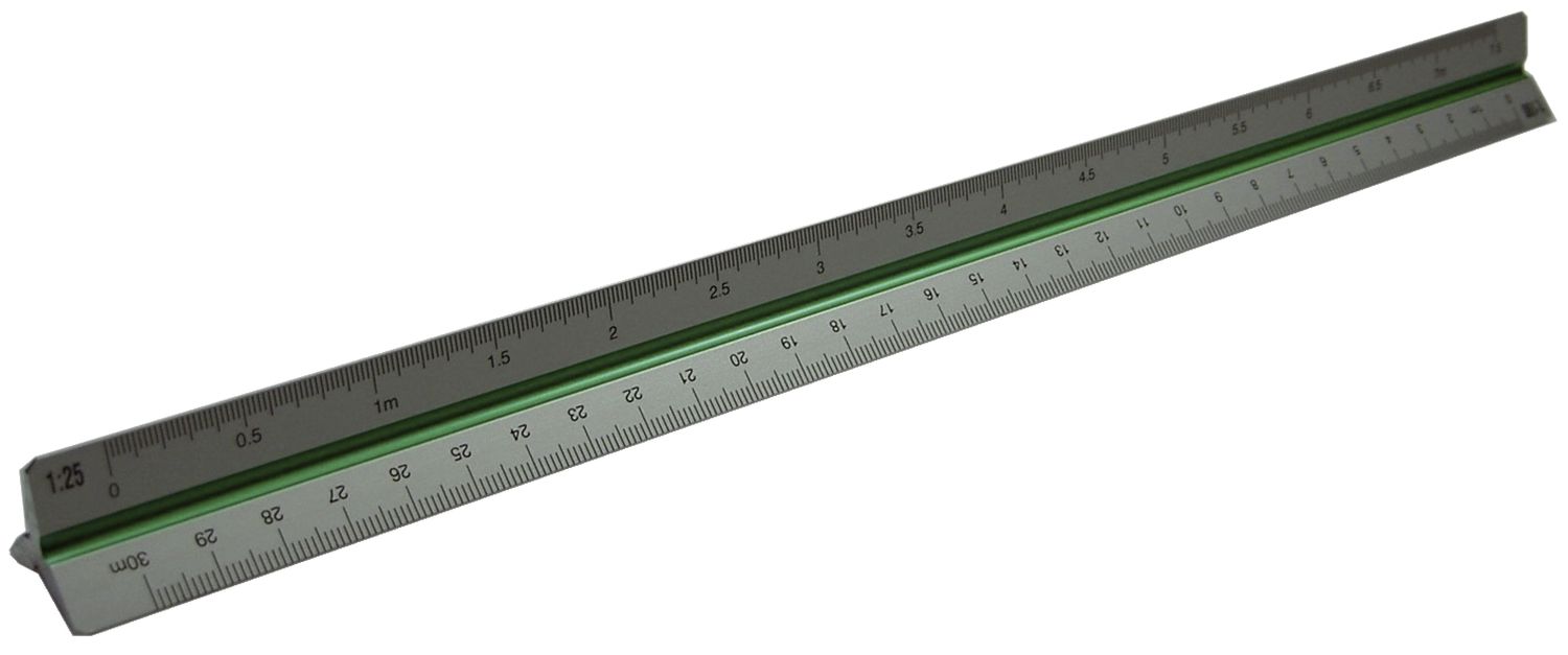 Präzisions-Dreikant-Maßstäbe 195, 30 cm, Teilung DIN Präzisions-Dreikant-Maßstäbe 195, 30 cm, Teilung DIN