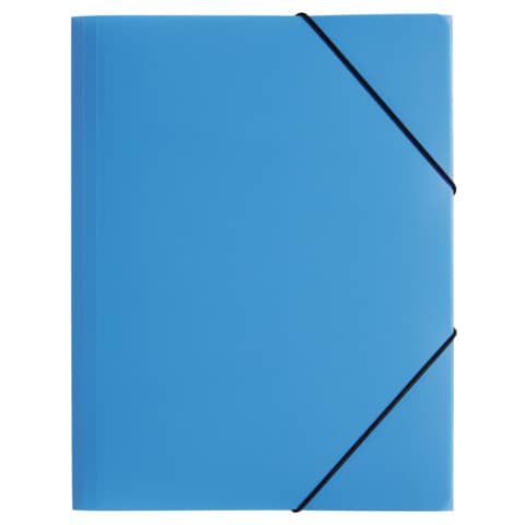 Eckspanner Pagna® Lucy Trend Colors 21613-13, DIN A4, mit 3 Einschlagklappen, Kunststoff, hellblau - transluzent