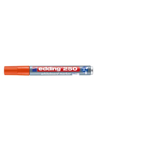 Whiteboardmarker Edding 250 (4-250006), Rundspitze 1,5 - 3 mm, orange