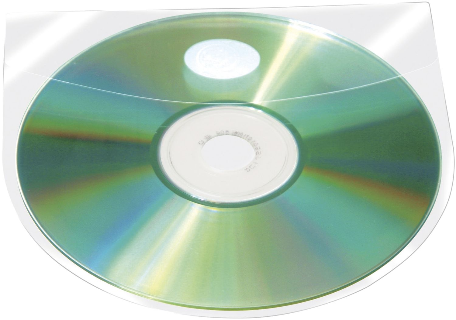 CD/DVD-Hüllen selbstklebend - mit selbstklebender Lasche, transparent, 10 Stück