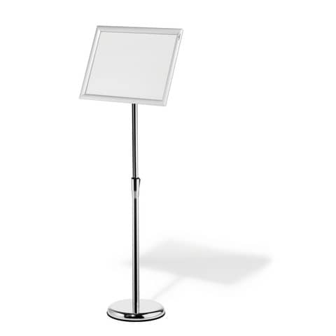 Infoständer Durable 479923, DIN A3, mit Alu-Klapprahmen, höhenverstellbar 86 - 129 cm, silber