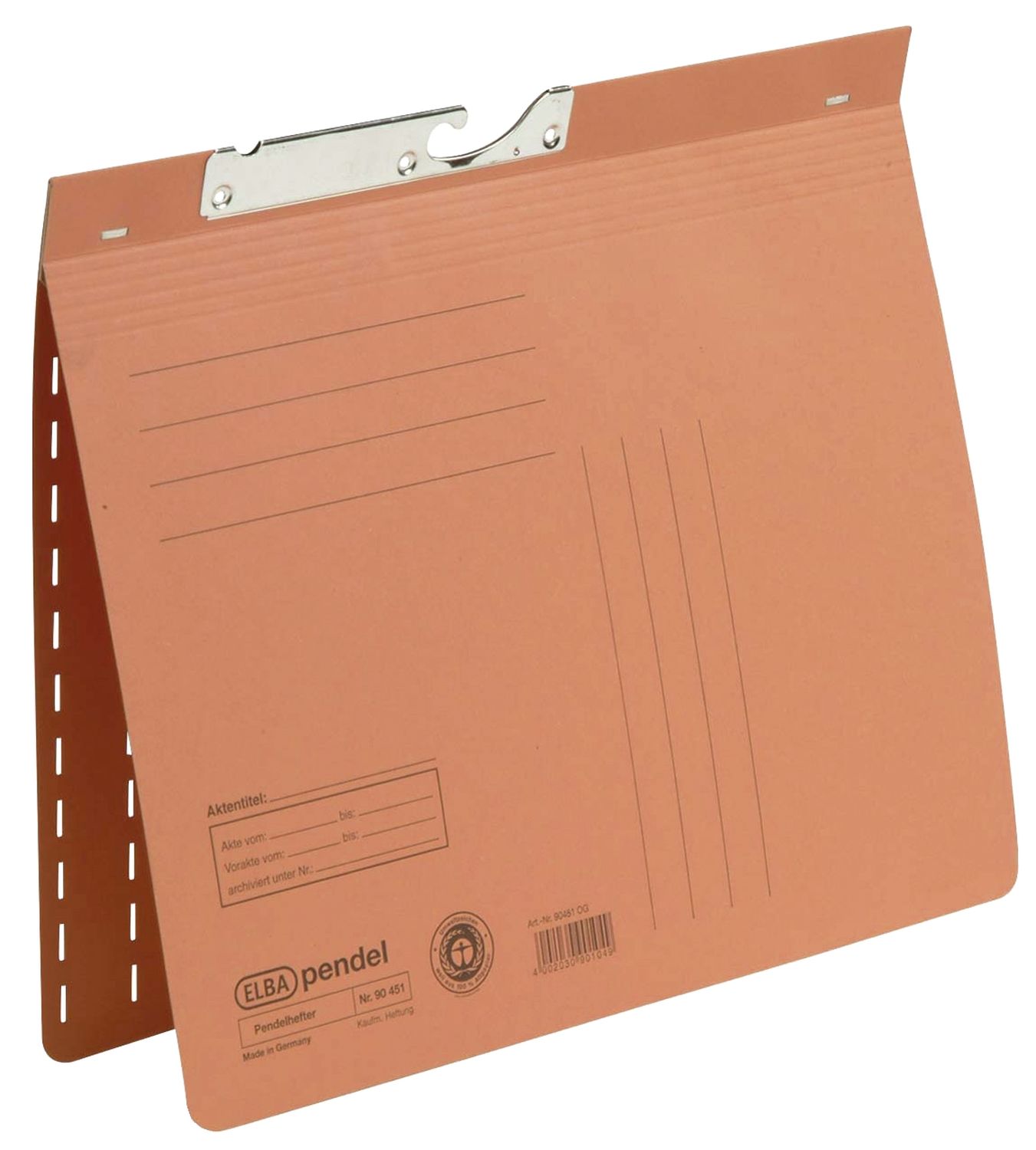 Pendelhefter - kfm. Heftung, Manilakarton, A4, orange Pendelhefter - kfm. Heftung, Manilakarton, A4, orange
