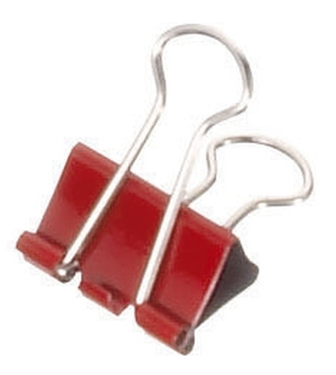 Foldback-Klammern - 19 mm, Klemmvolumen 7 mm, rot, 12 Stück Foldback-Klammern - 19 mm, Klemmvolumen 7 mm, rot, 12 Stück
